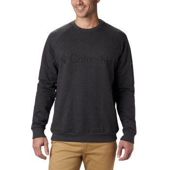 Columbia Lodge Crew, Sudaderas Grises Oscuro Para Hombre | 839657-PXG